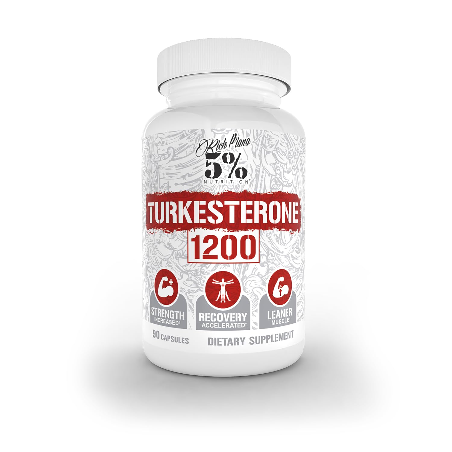 5% Nutrition Turkesterone 1200mg Capsule, 120 Count