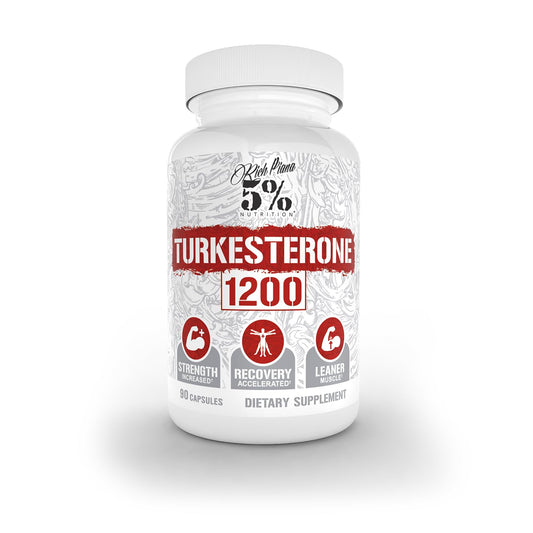 5% Nutrition Turkesterone 1200mg Capsule, 120 Count
