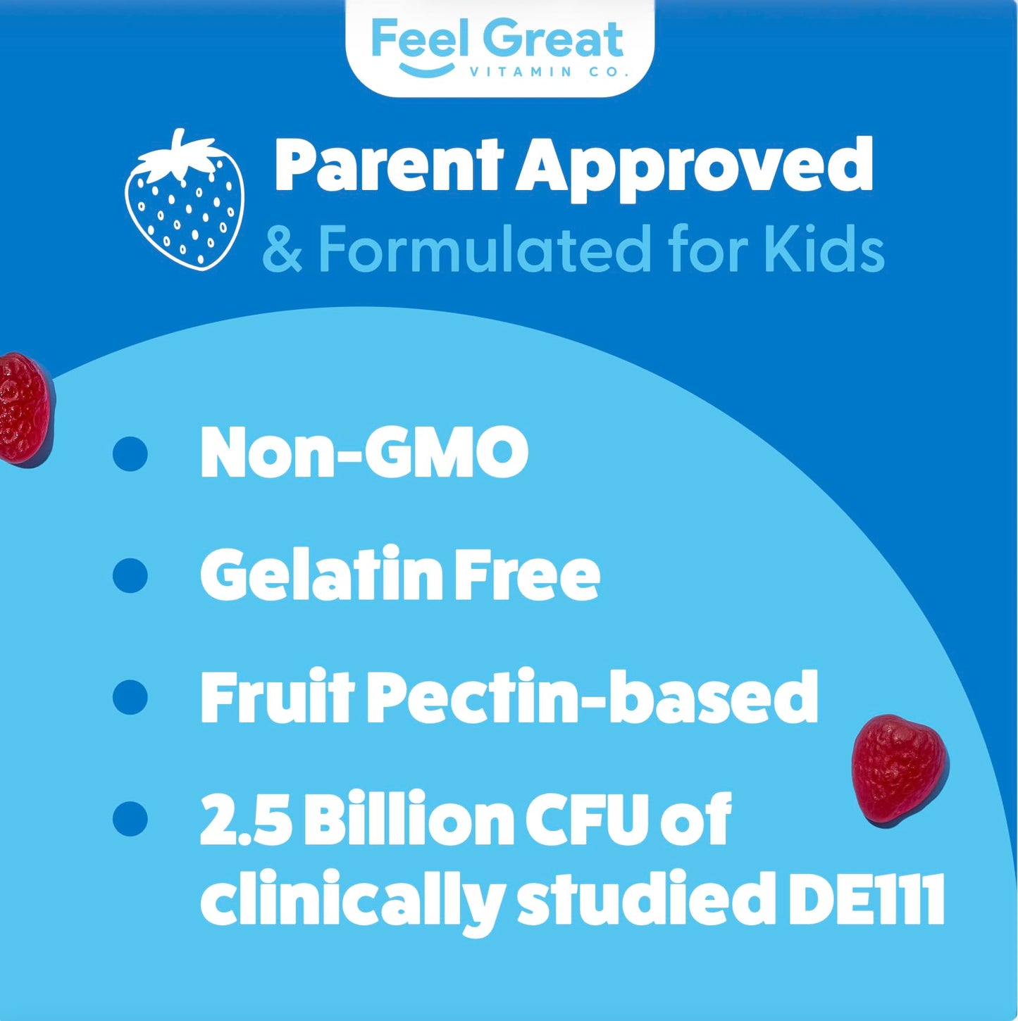 The Feel Great Vitamin Company Kids Probiotics Gummy 30 Count