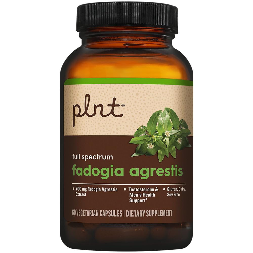 plnt Fadogia Agrestis Full Spectrum Testosterone and Men's Health Support, 60 Vegetarian Capsules
