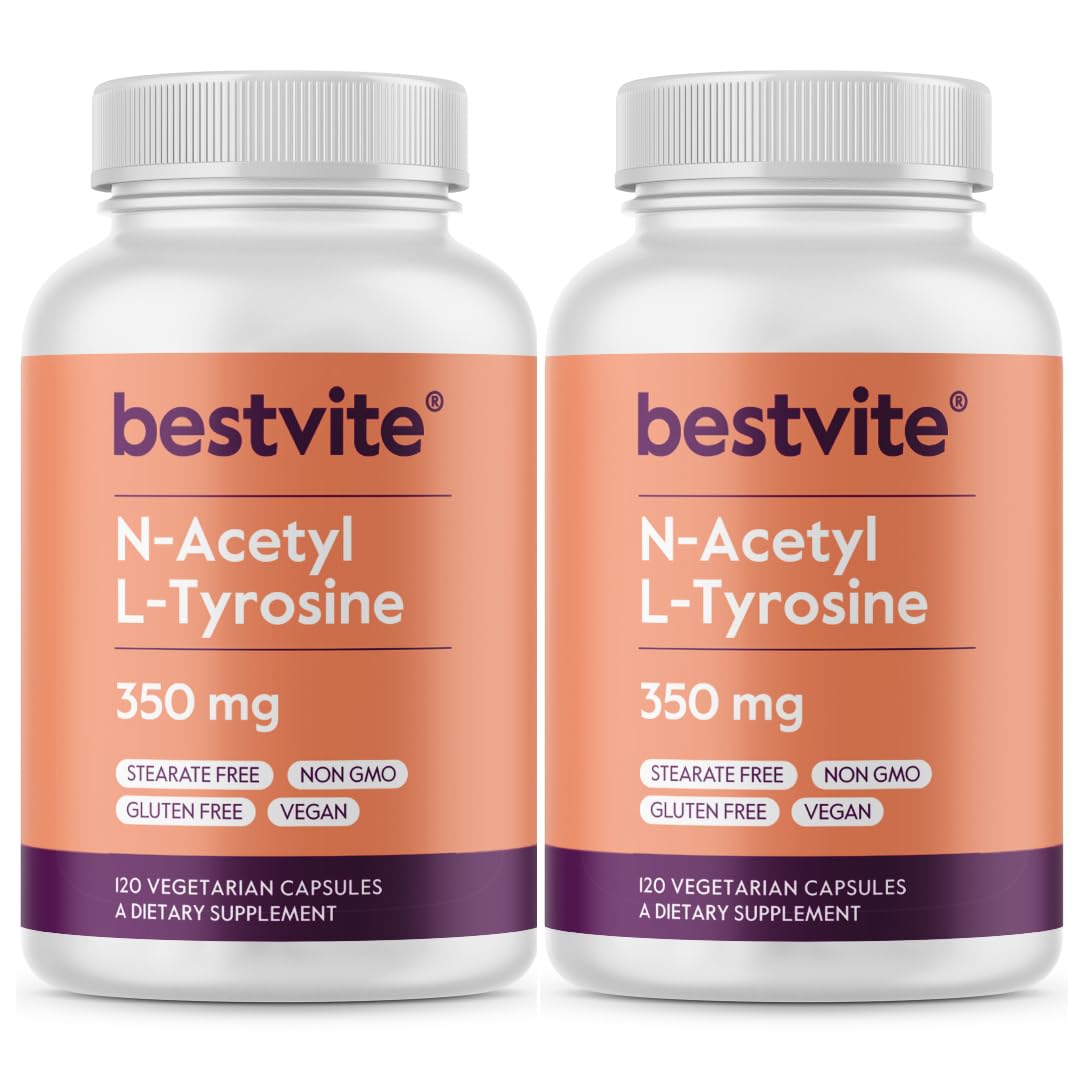 BESTVITE N-Acetyl L-Tyrosine 350mg (NALT) Capsules 240 Capsules