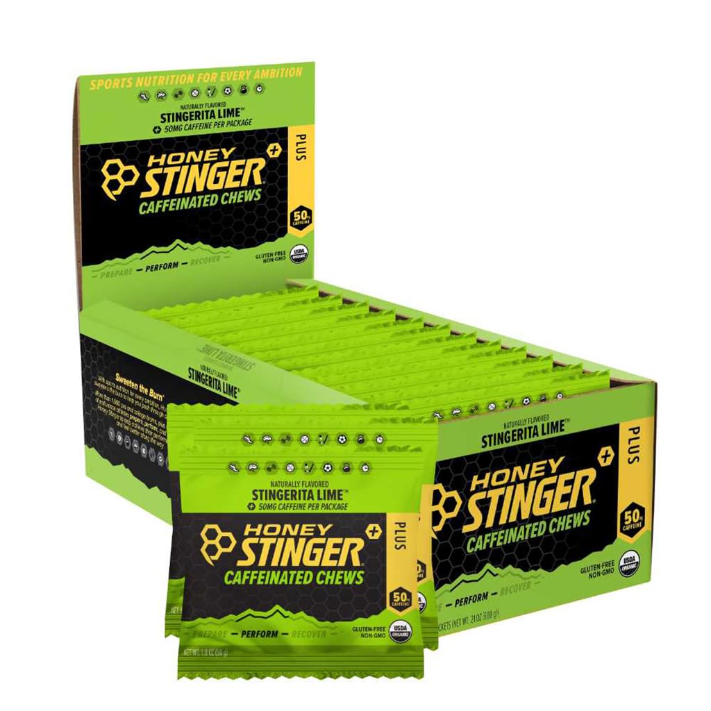 Honey Stinger Caffeinated Energy Chews 12-Pack Stingerita Lime