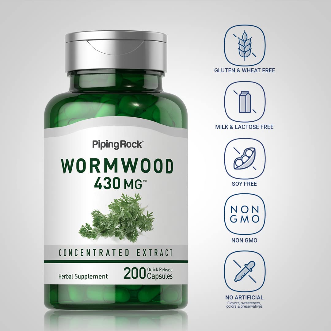 Piping Rock Wormwood Capsules 200 Count