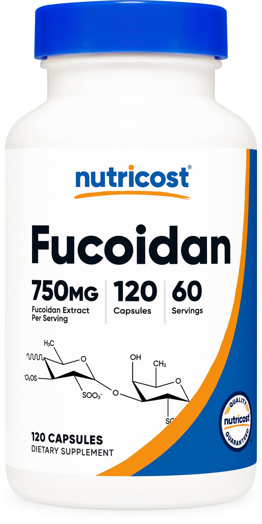 Nutricost Fucoidan 750mg Capsules, 120 Count