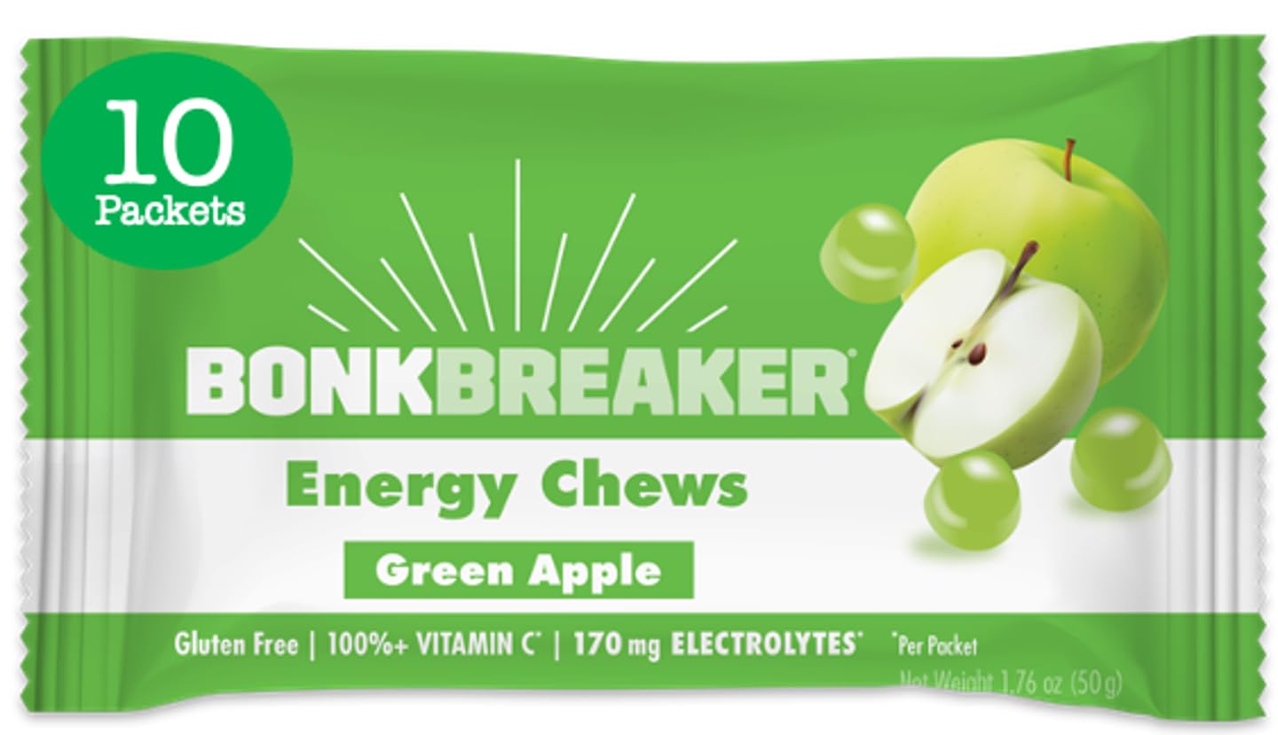 Bonk Breaker Energy Chews Green Apple 10 Packets