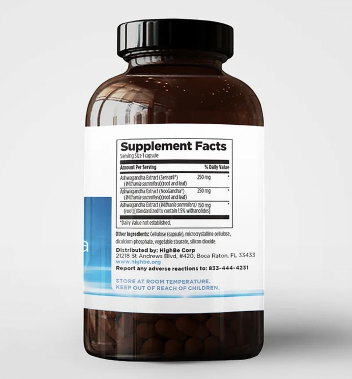 Highbe Ashwagandha Supplement 30 Capsules