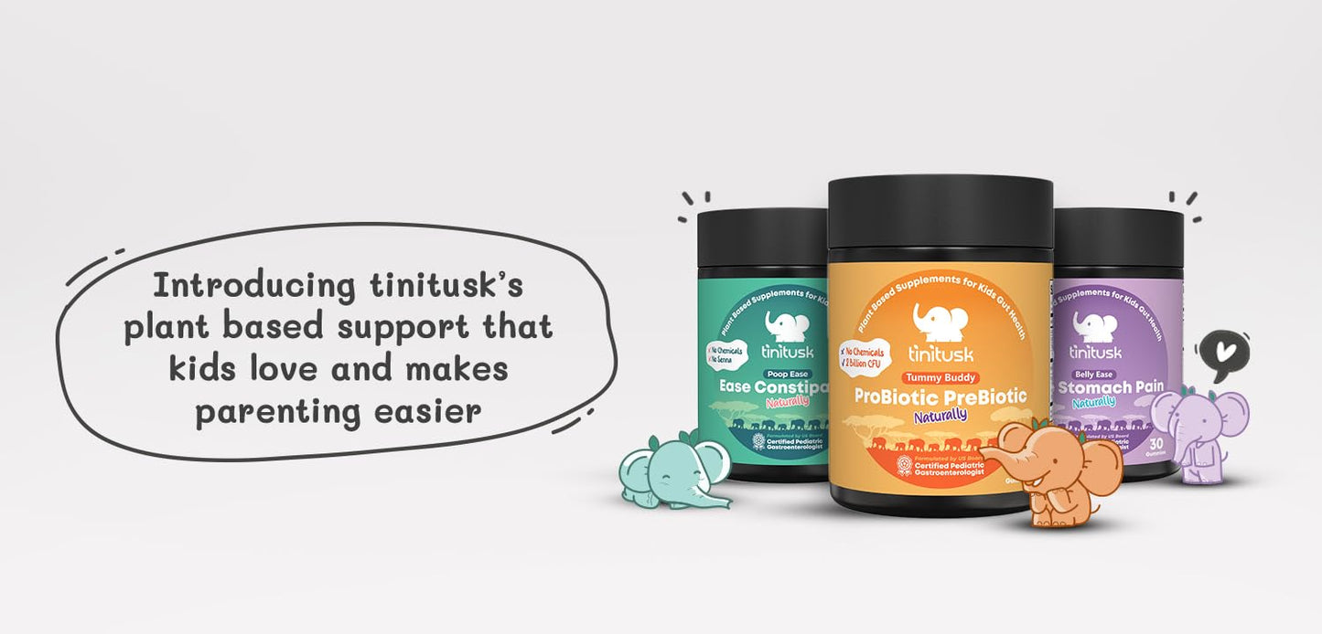 TINITUSK Tummy Buddy Kids Probiotic Gummies 30