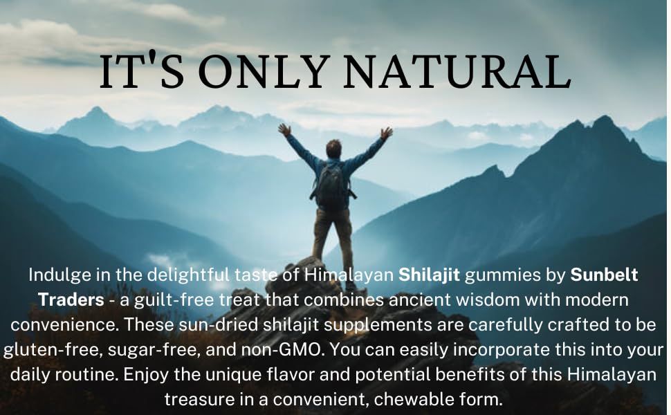 Sunbelt Traders Shilajit Gummies with Manuka Honey, 30 Gummies