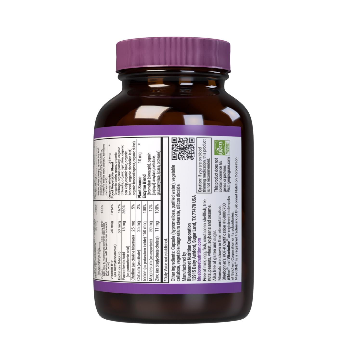 BlueBonnet Maxi One Whole Food Multiple Capsule, 30 Count