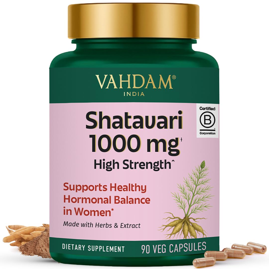 VAHDAM Shatavari 1000mg Capsules, 90 Capsules