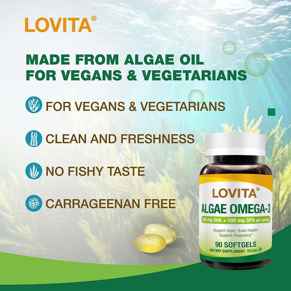 LOVITA Algae Omega-3 Softgels 90