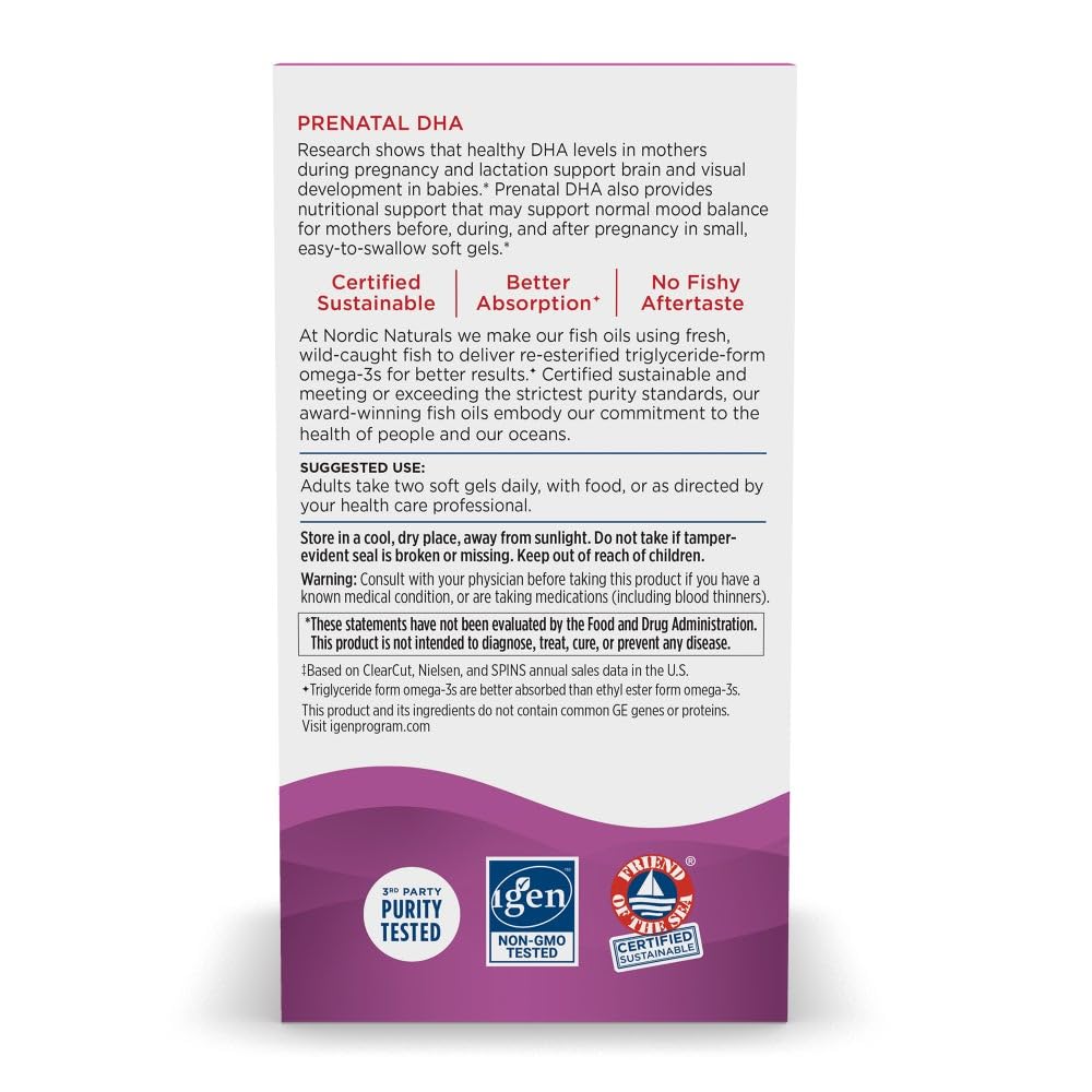 Nordic Naturals Prenatal DHA Softgels 90
