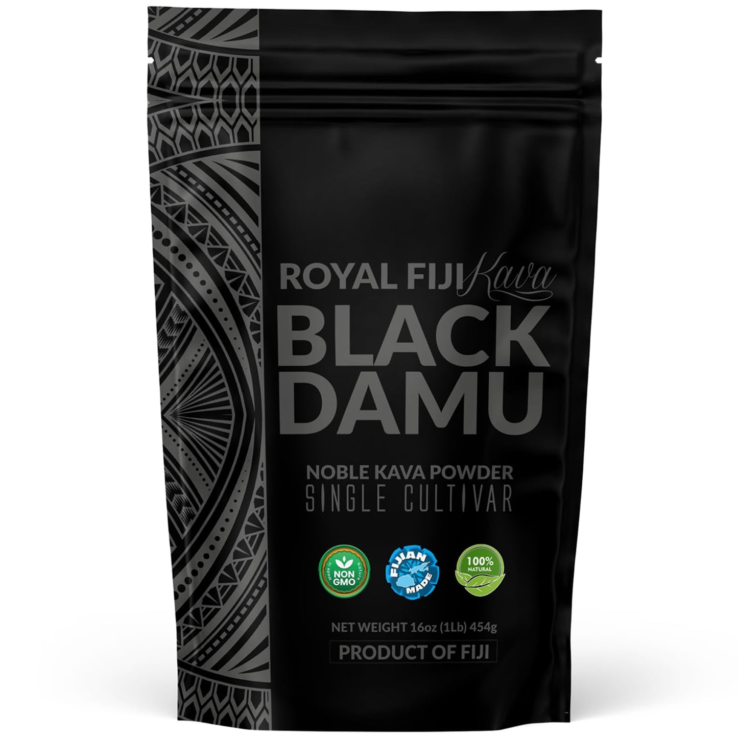 Kava Pros Royal Fiji Kava Black Damu Noble Kava Powder 15.87 Ounce