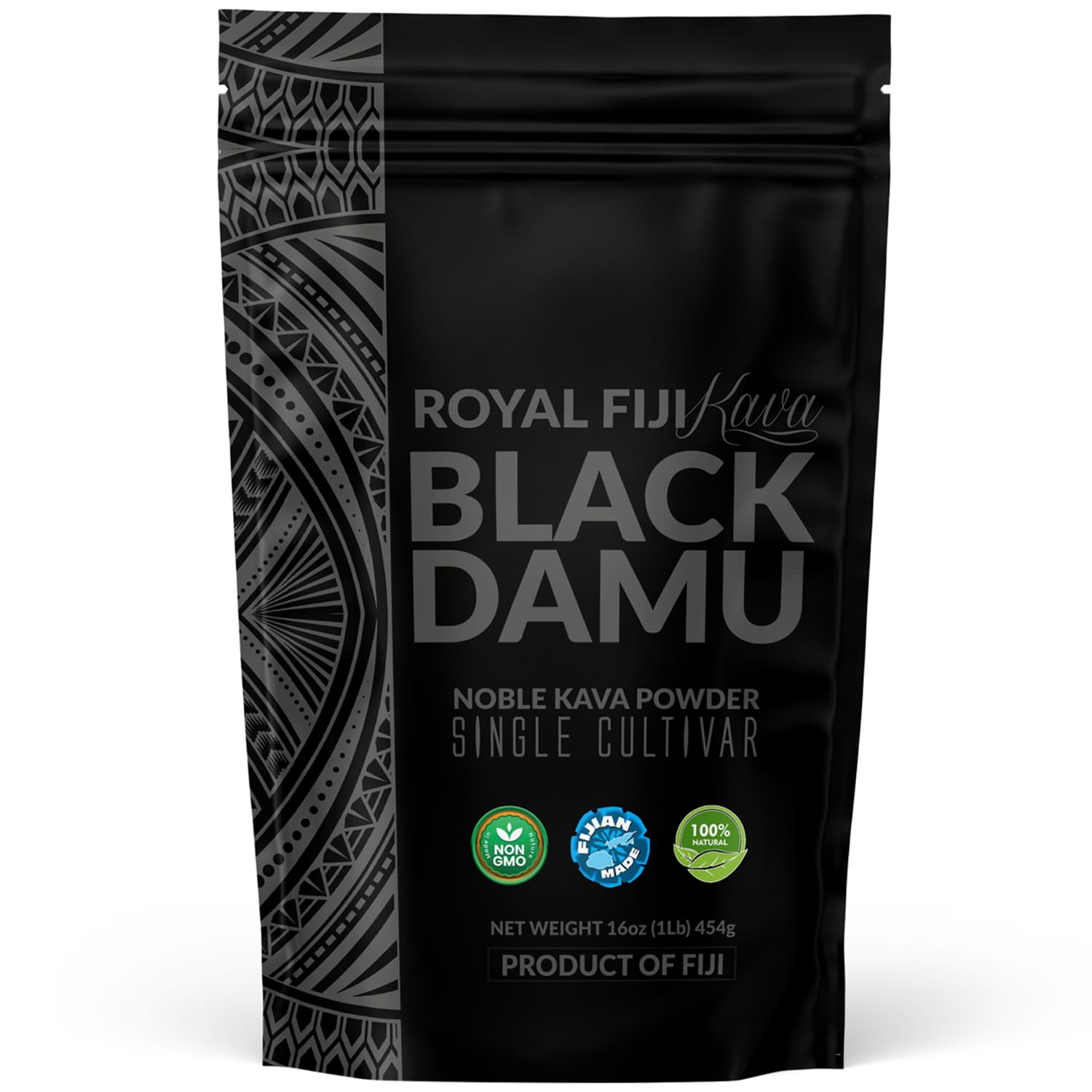 Kava Pros Royal Fiji Kava Black Damu Noble Kava Powder 15.87 Ounce