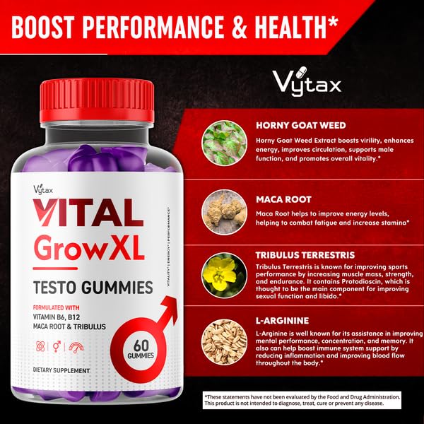Vytax Vital Grow XL Gummies - 60 Gummies