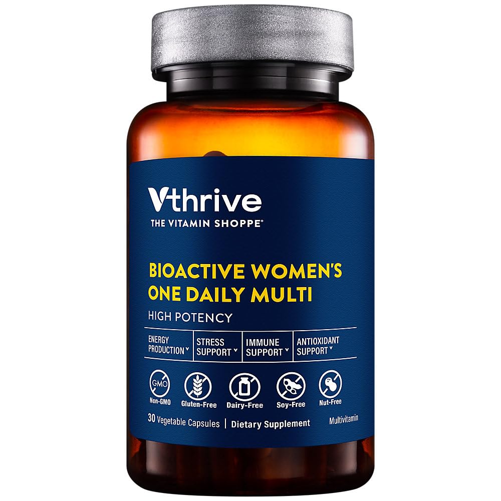 Vthrive BioActive Women 50+ One Daily Multivitamin, Vegetarian Capsules, 30 Count