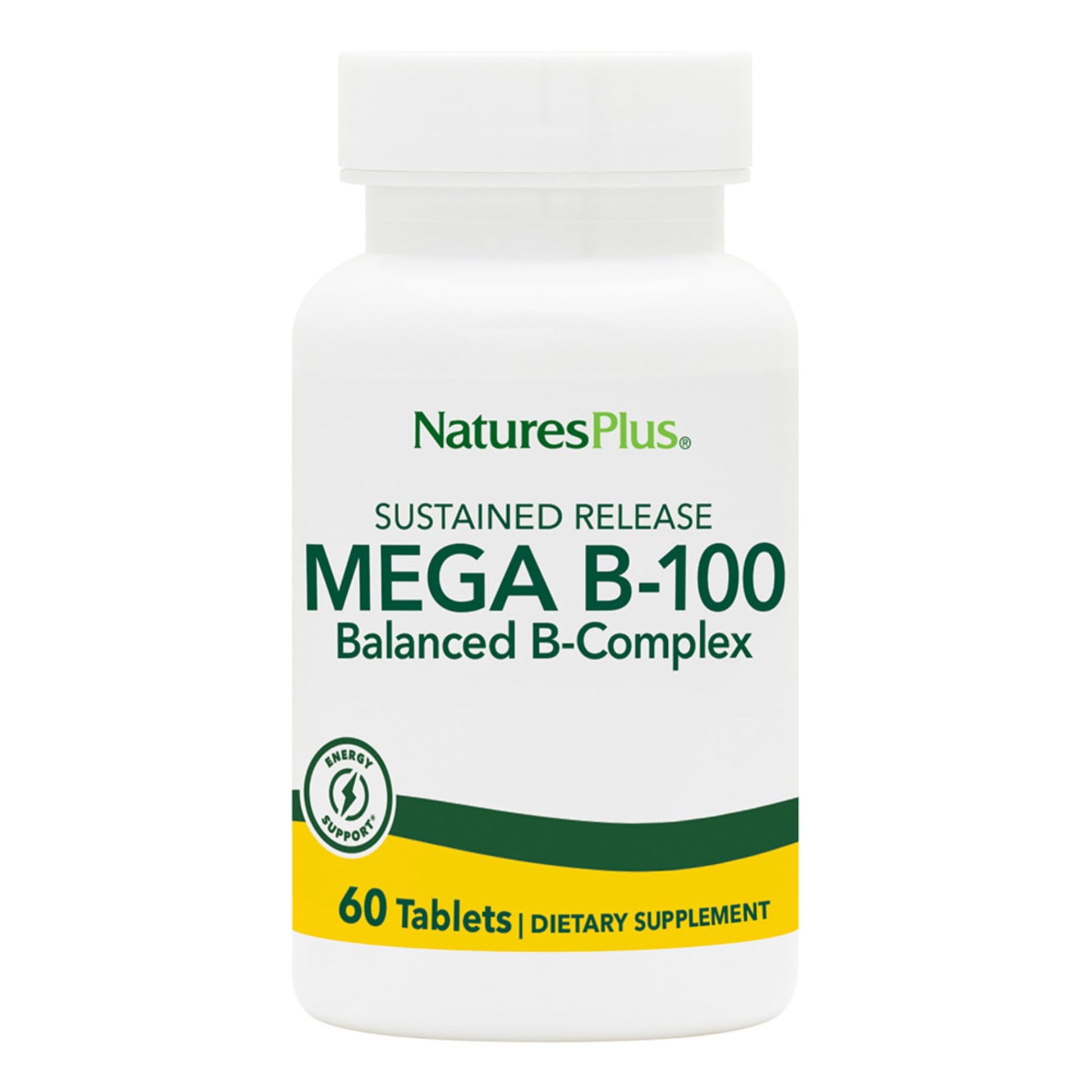 NaturesPlus Mega B-100 Complex Tablet, 60 Tablets