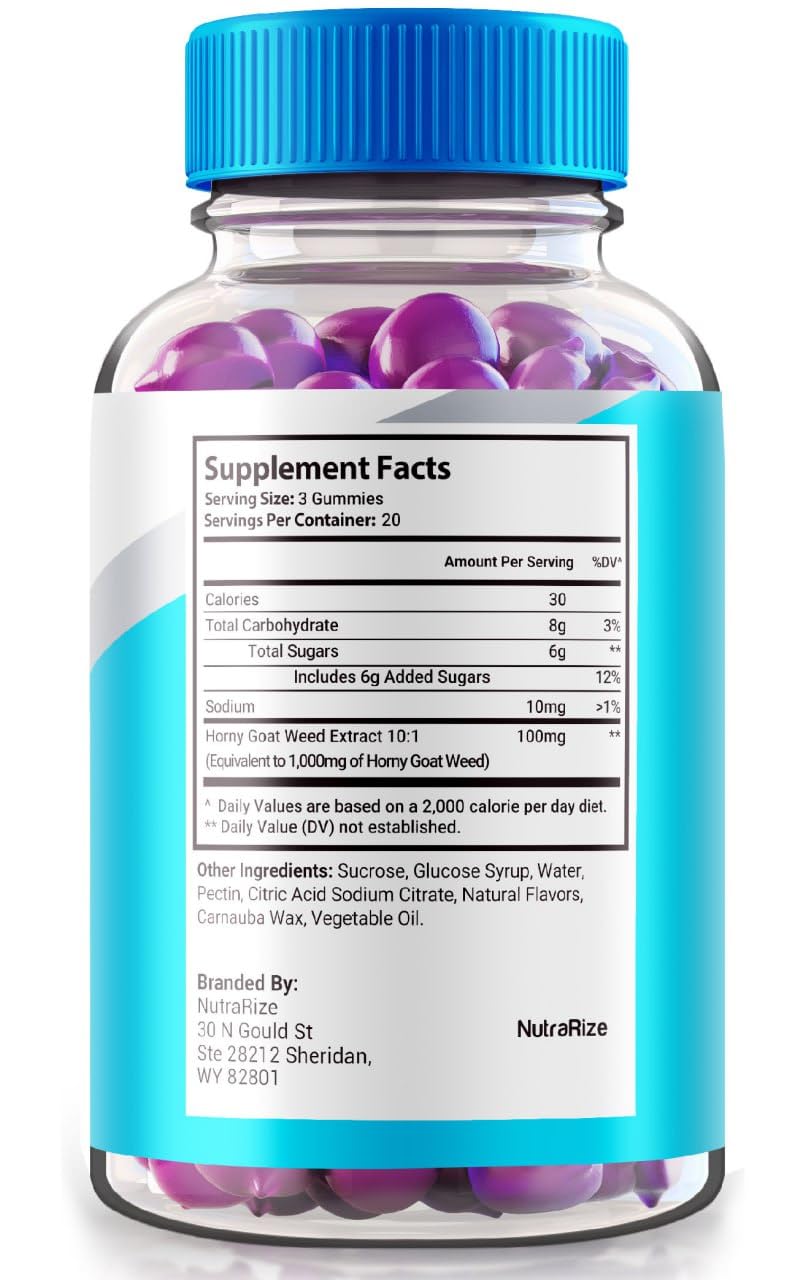 NutraRize Prime Prowess Gummies 120 Gummies
