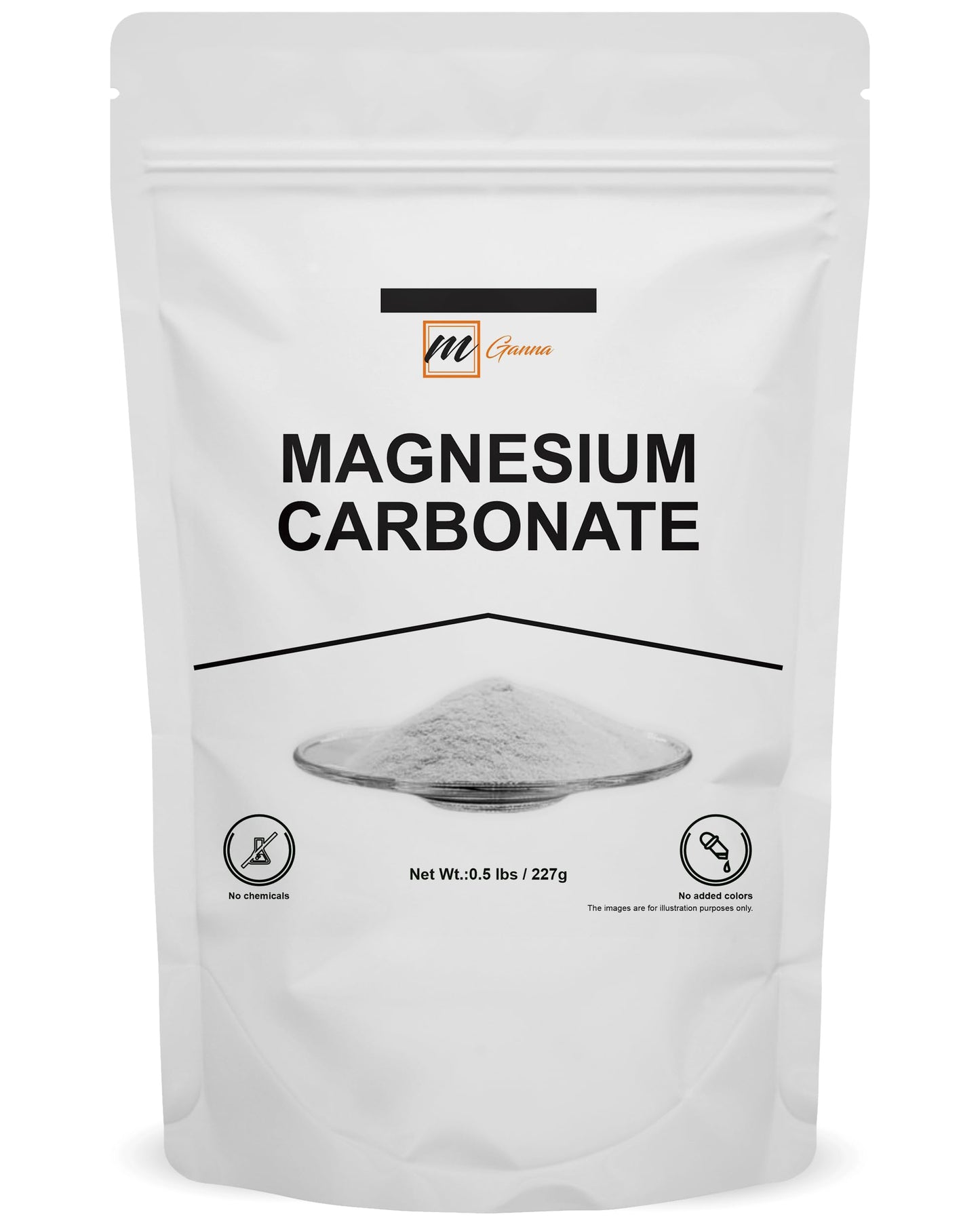 mGanna Magnesium Carbonate Light Powder (Food Grade), 8 oz