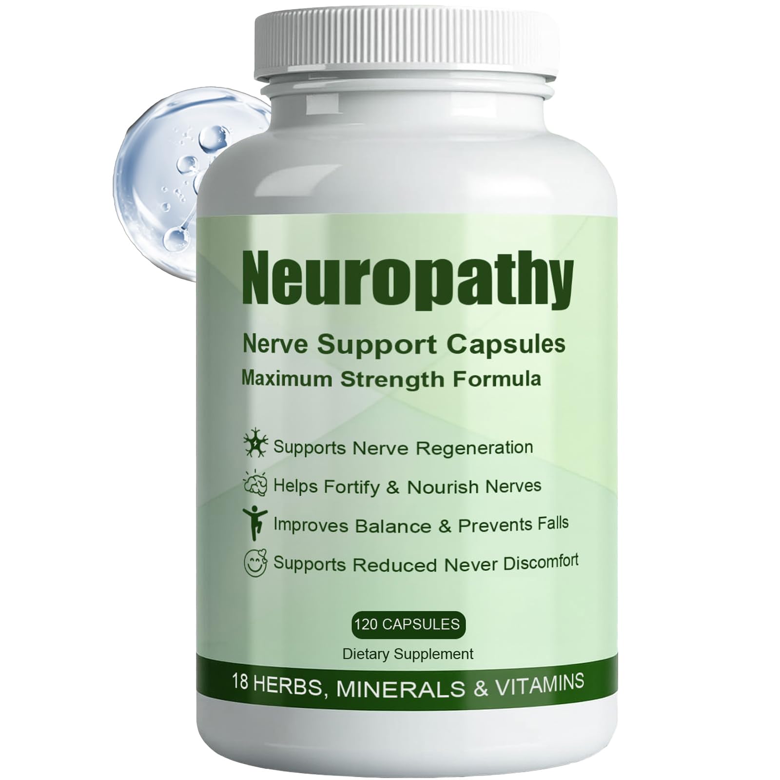 DFTLUUE Neuropathy Pills - Neuro-Support with Alpha Lipoic Acid 600 mg for Nerve Health Capsule, 120 Count