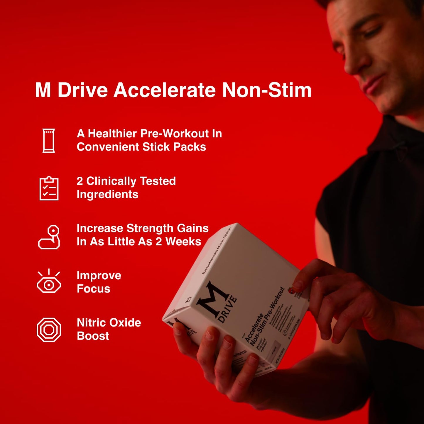 Mdrive Accelerate Pre-Workout Powder, 8.4 oz