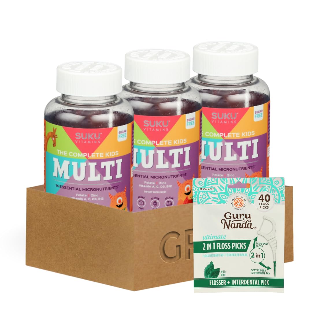 GROVE Suku Vitamins Kids Multivitamin Chewable 4 Pack