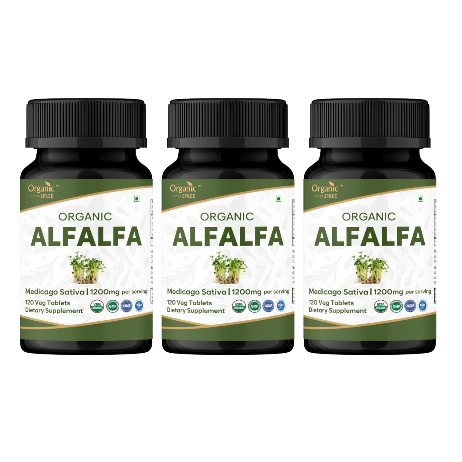 Organic Spree Alfalfa Tablets 360 Tablets