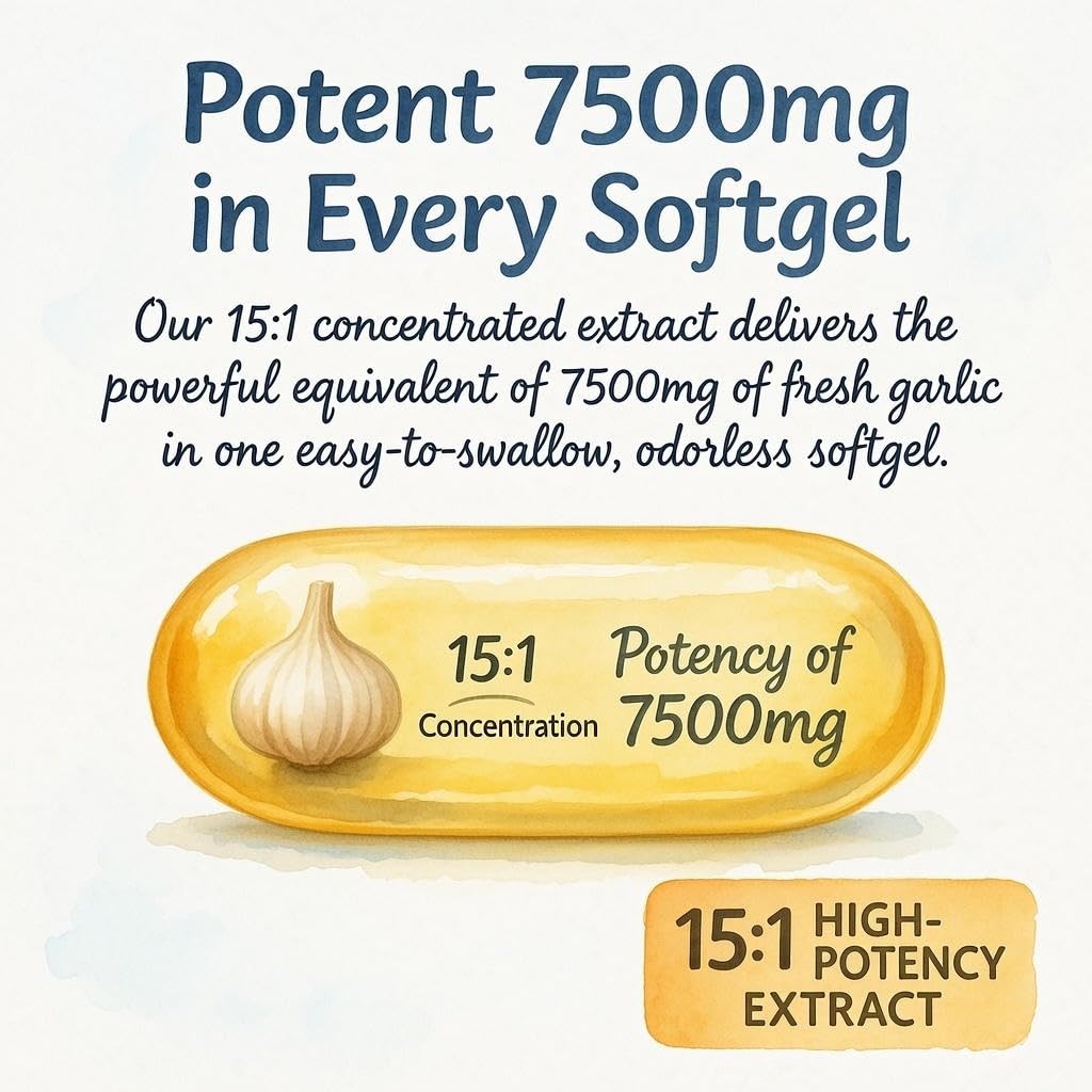 KUZEOLON Aged Garlic Extract Capsule, 600 Count
