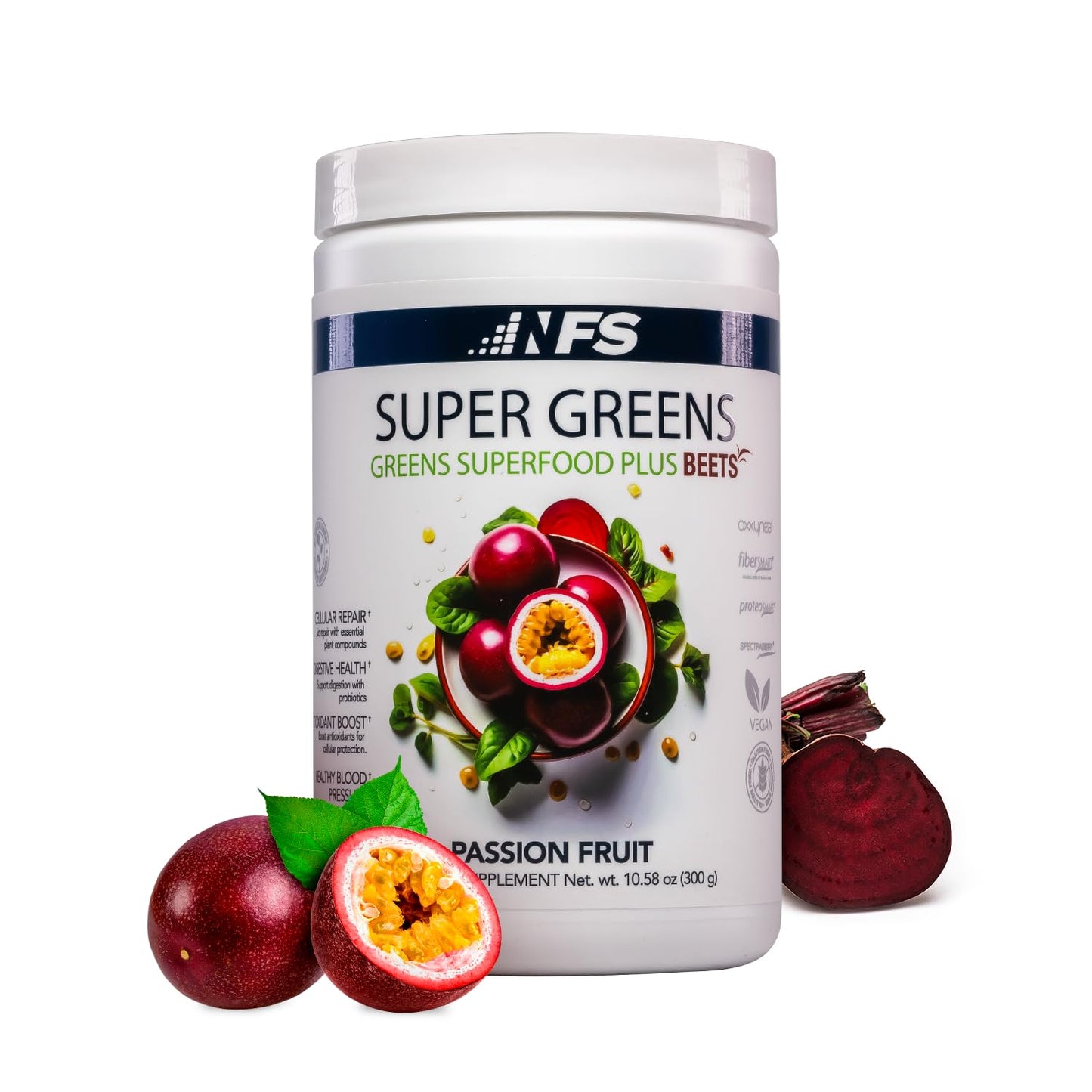 NF Sports Super Greens Beet Infused Superfood Powder, 0.17 Ounce