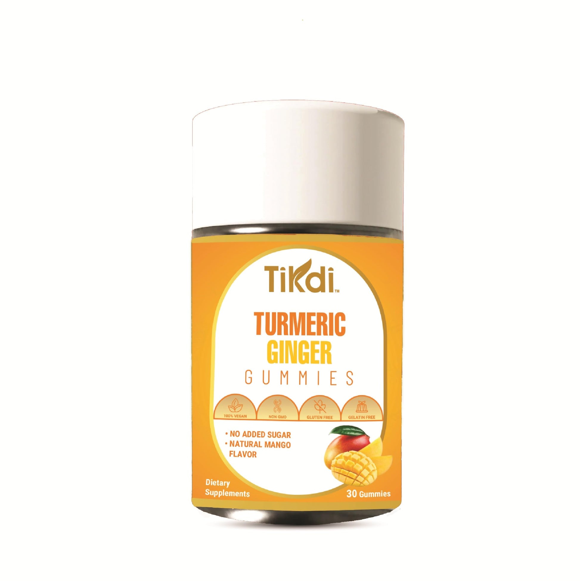 TIKDI Turmeric Ginger Gummies 30 Count