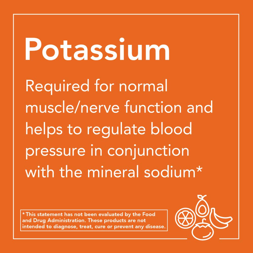 NOW Foods Potassium Citrate 99 mg Capsules, 360 Count