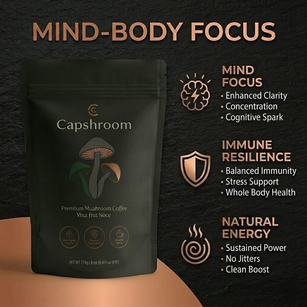 Capshroom Mushroom Coffee Powder 6.35 oz