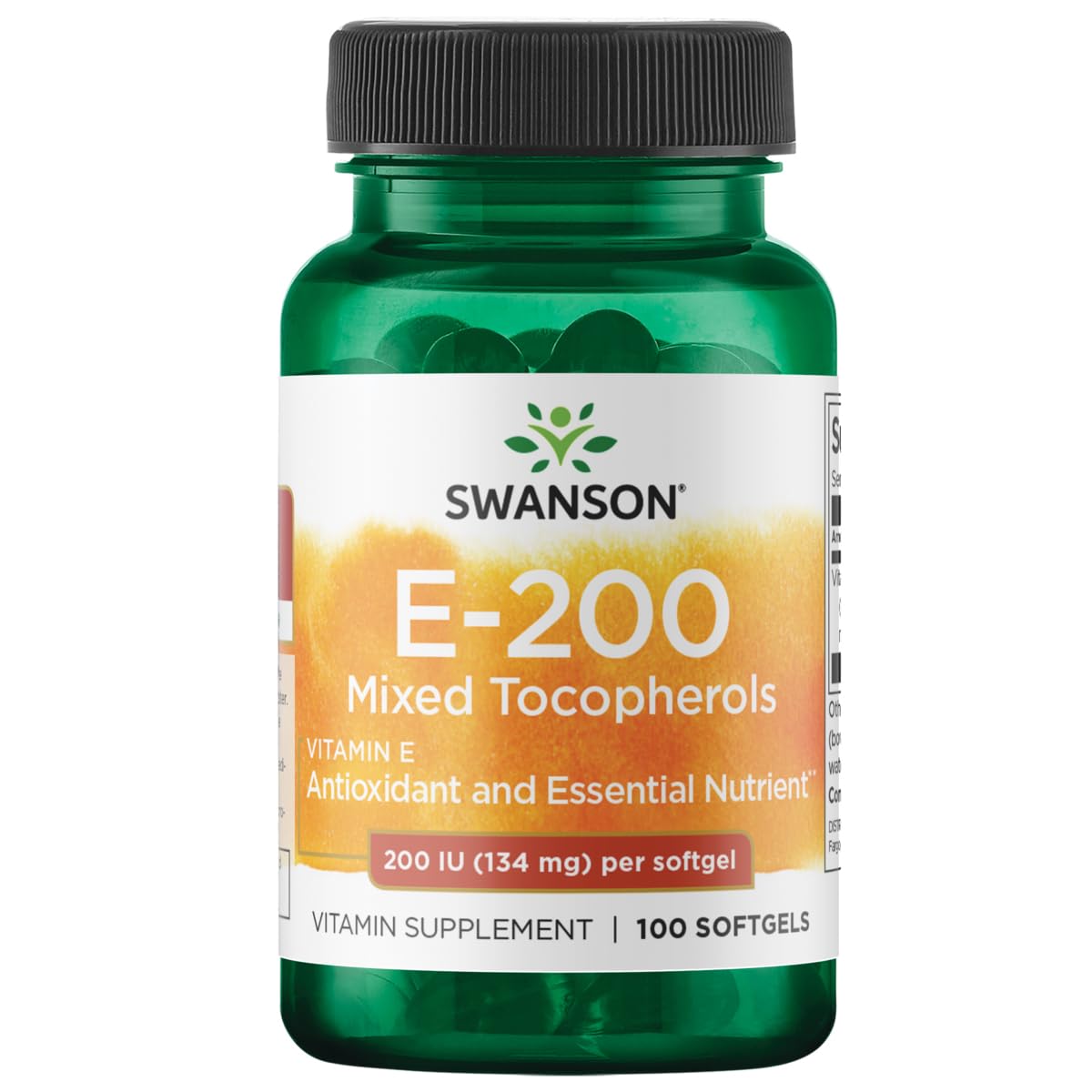Swanson Vitamin E Mixed Tocopherols 200 IU Softgels 100