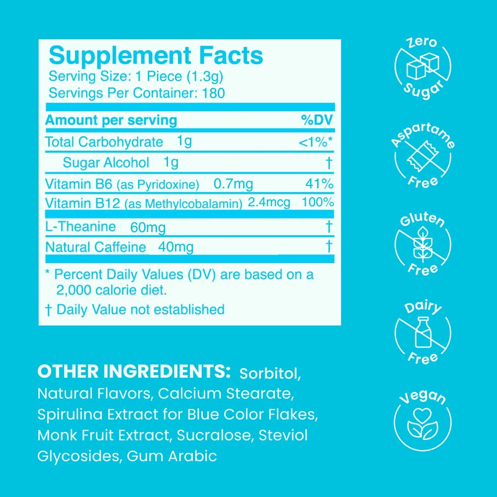 NeuroGum Energy Caffeine Mints Chewable 180 Count