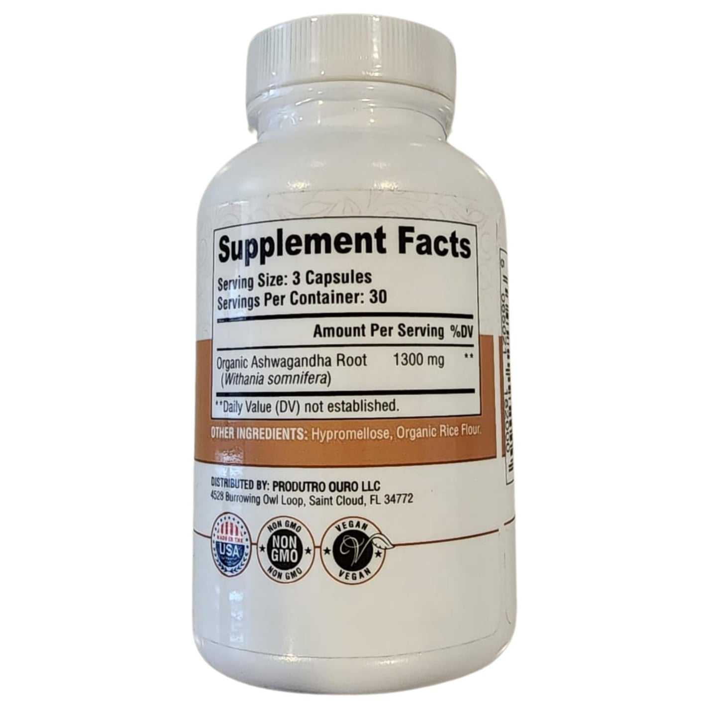 ME GUSTA HEALTH Ashwagandha Root Powder Capsule 90 Capsules