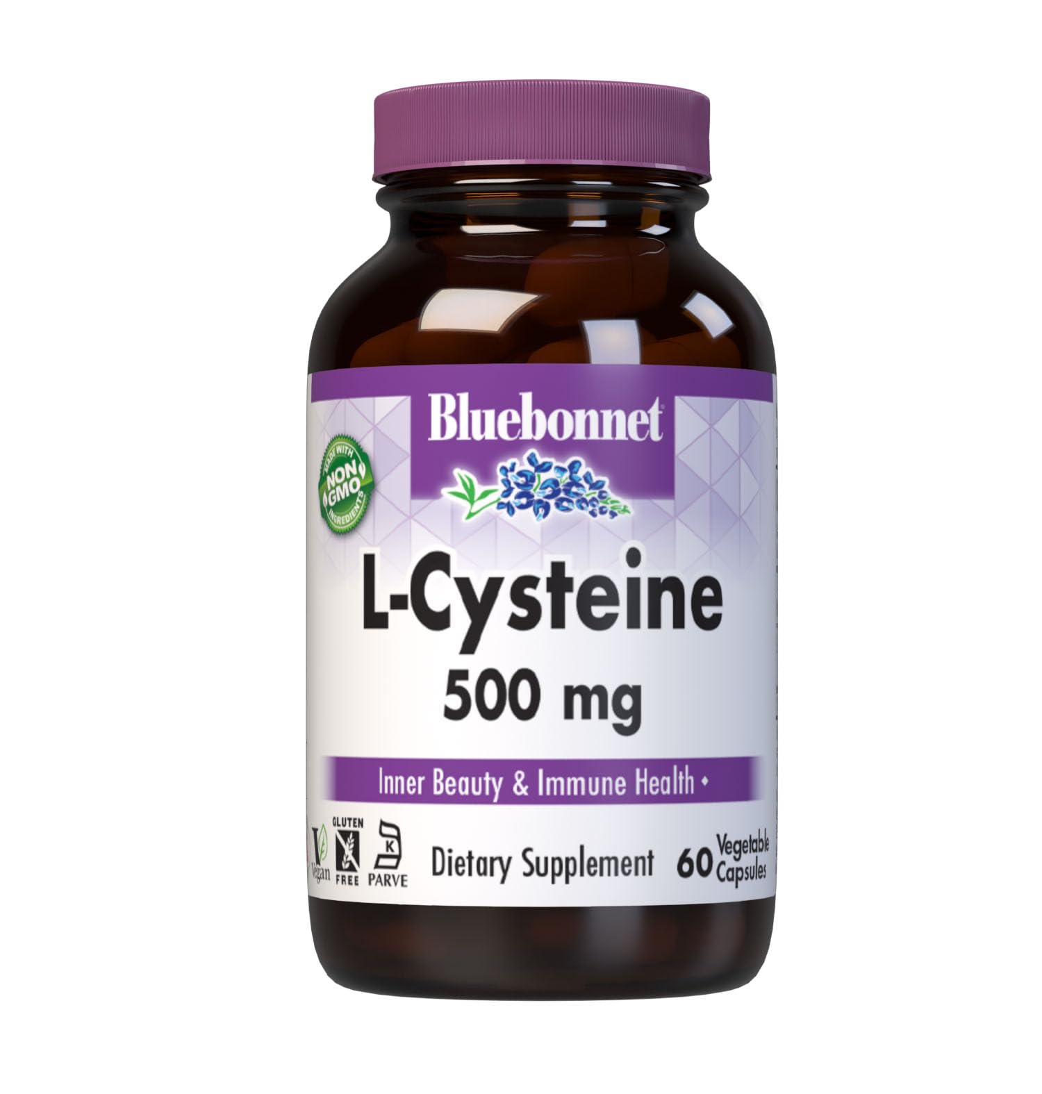 BlueBonnet L-Cysteine 500mg Capsule, 60 Capsules