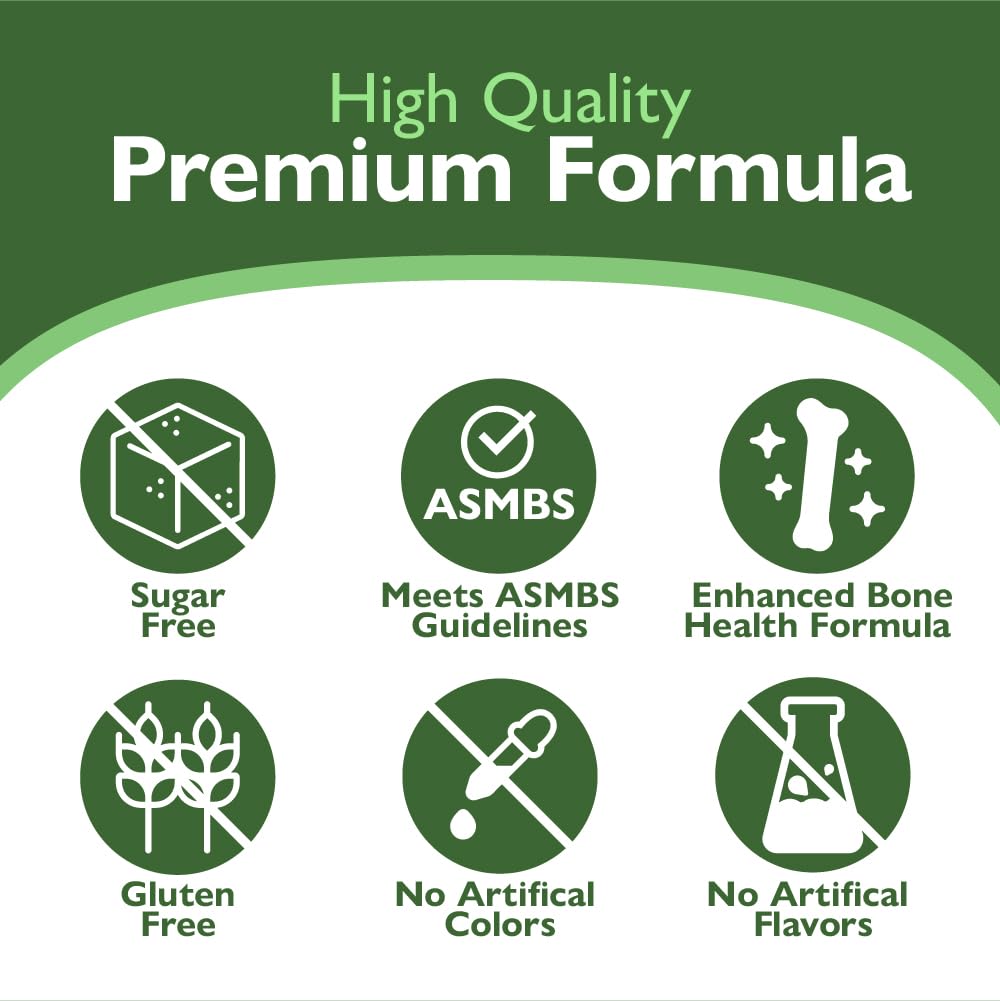 Celebrate Bariatric Supplements Calcium Citrate Soft Chews 500mg with 500 IU Vitamin D3, 90 Count