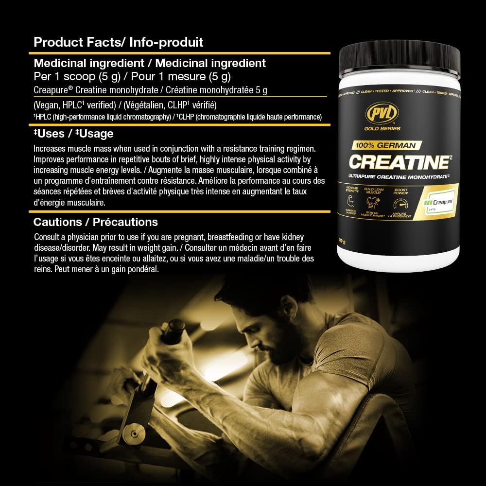 PVL Creapure Creatine Monohydrate Powder 14.46 oz