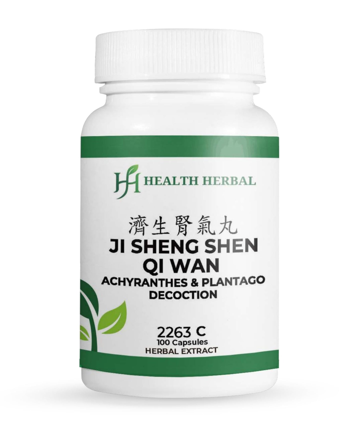 Health Herbal Ji Sheng Shen Qi Wan/Achyranthes & Plantago Decoction, 100 Capsules