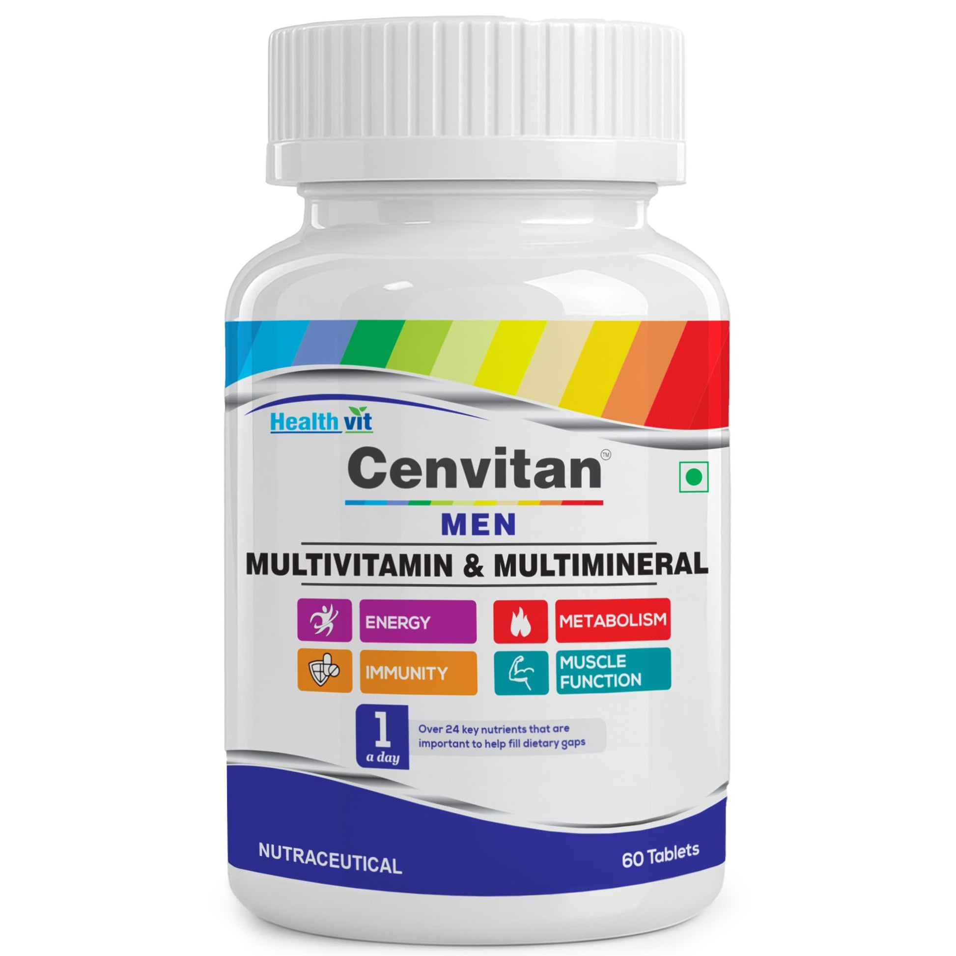 Healthvit Cenvitan Men Multivitamins and Multiminerals Tablets, 60 Tablets