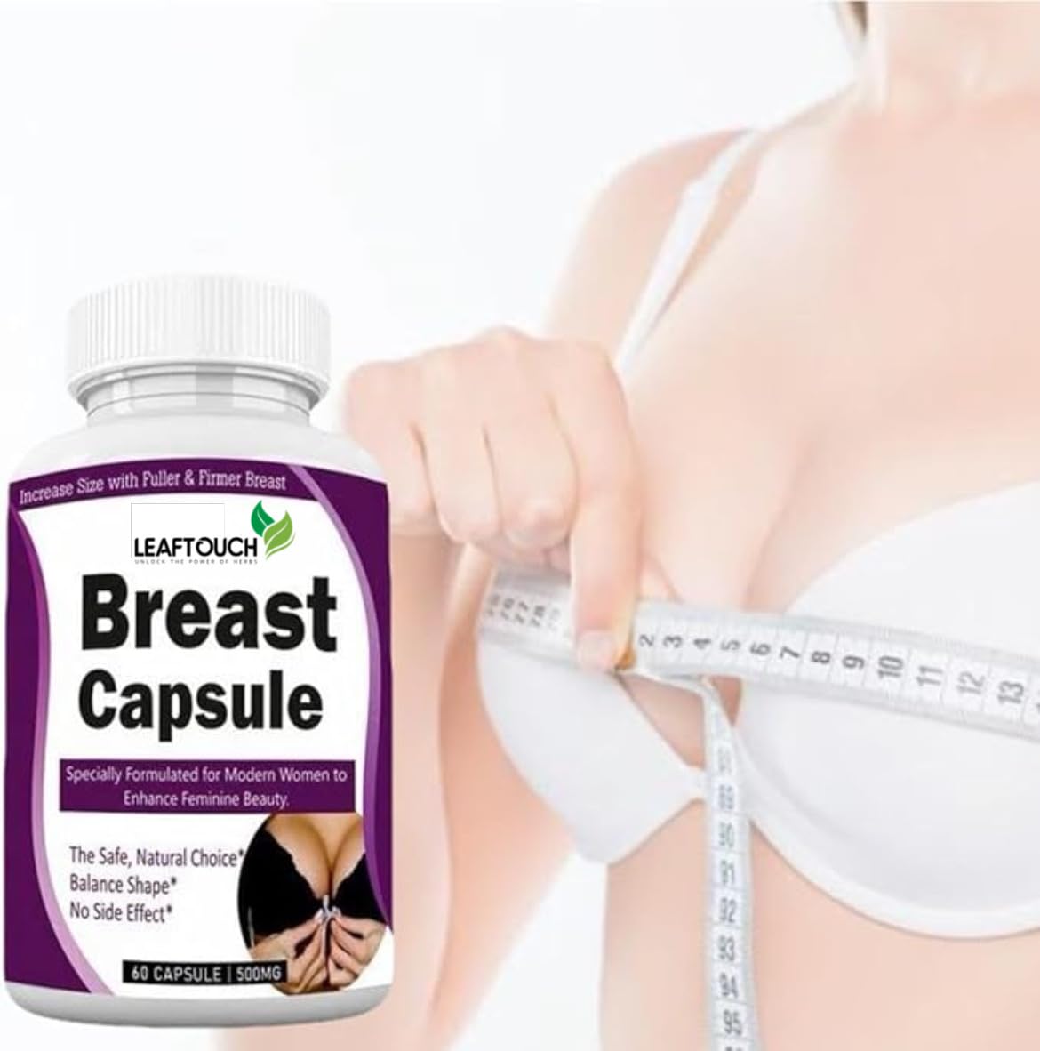 Generic Breast Enhancement & Enlargement Capsules, 60 Count