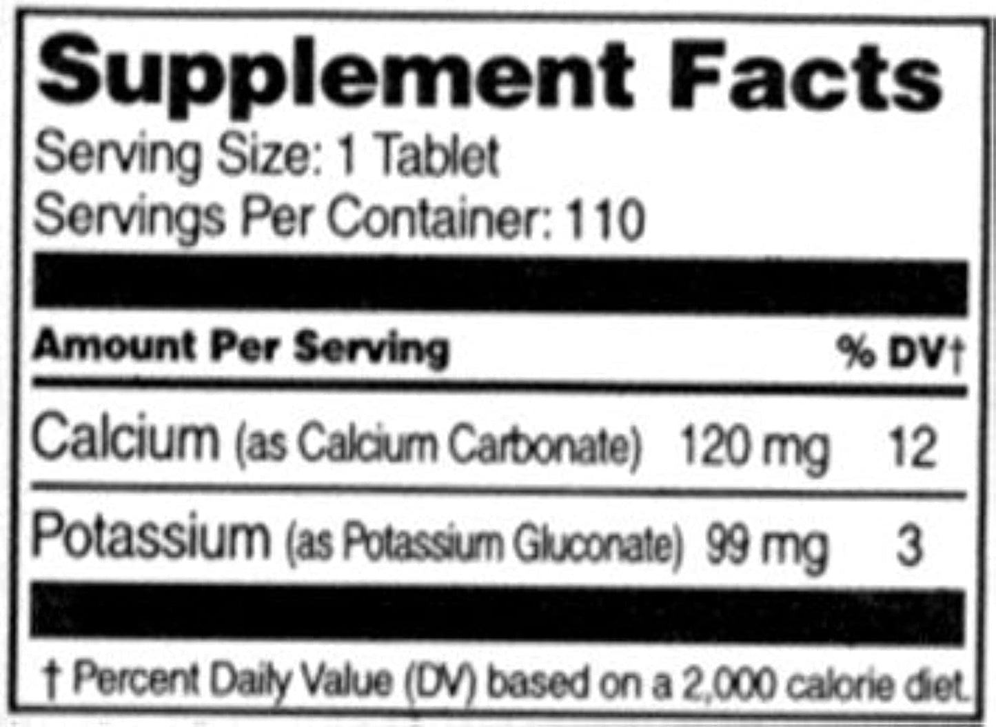 SMART MONKEY TECHNOLOGIES Potassium 595mg Tablet, 110 Count