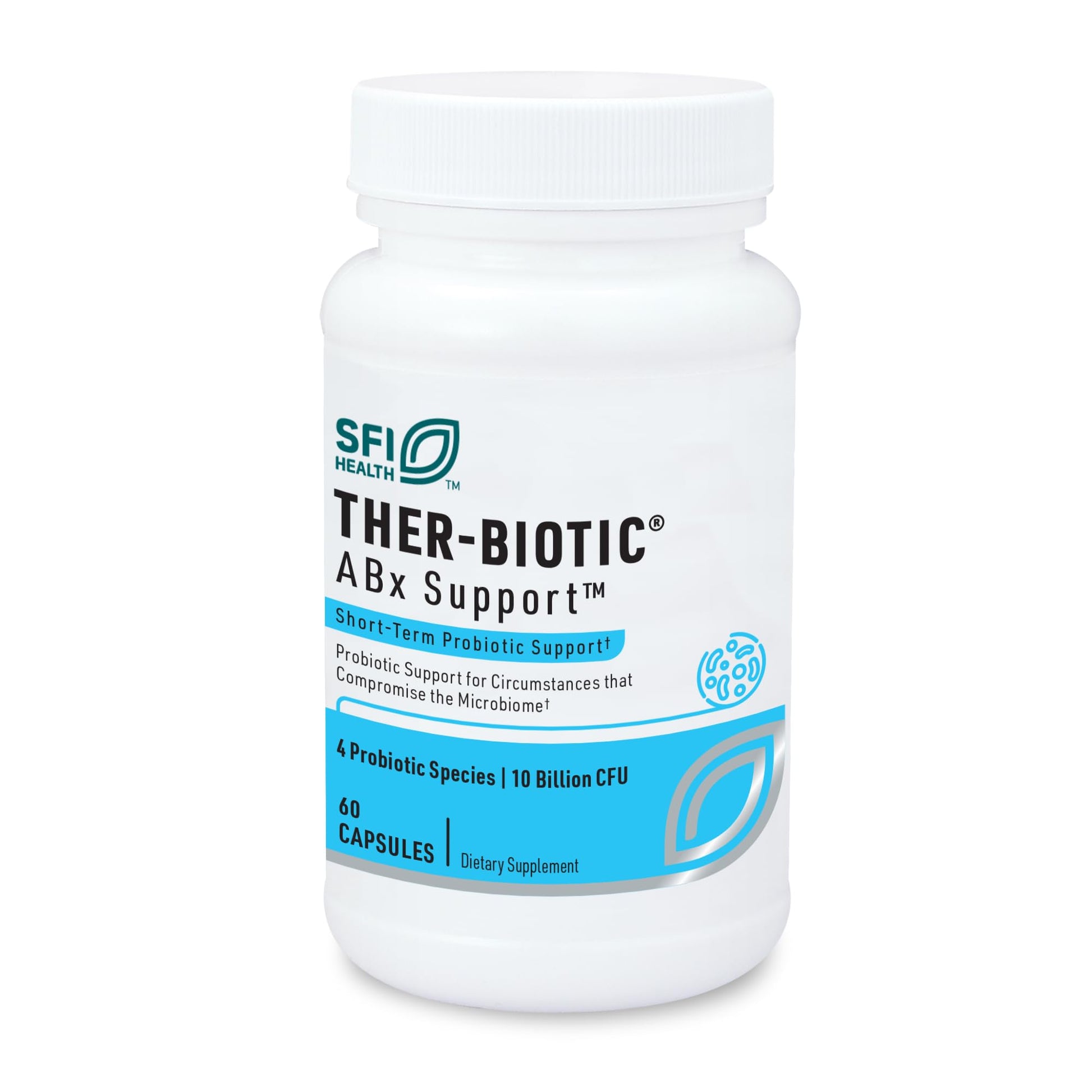 SFI Health ABX Support Probiotic 10 Billion CFU Capsules 28 Count