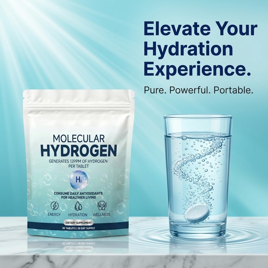 MIAUHSNU Hydrogen Water Tablets with Magnesium, 1 Count