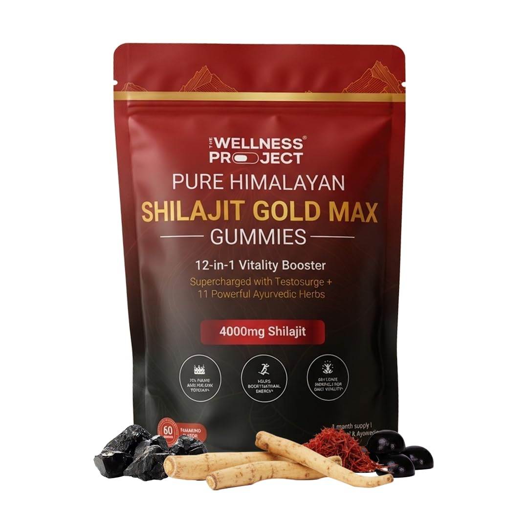 The Wellness Project 12-in-1 Shilajit Gold Max Gummies 60 Gummies