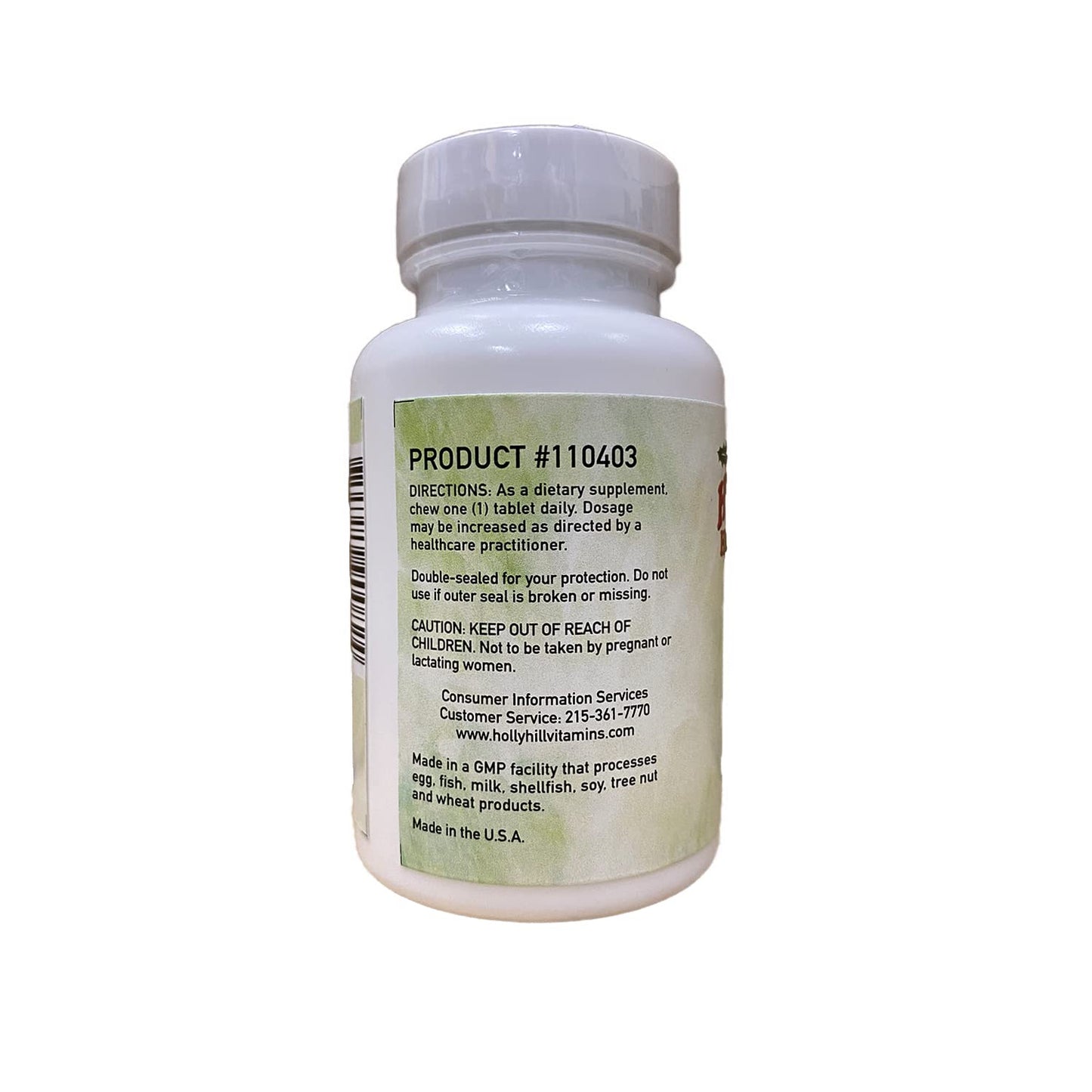 Holly Hill Health Foods D3 + K2 Formula, 90 Tablets