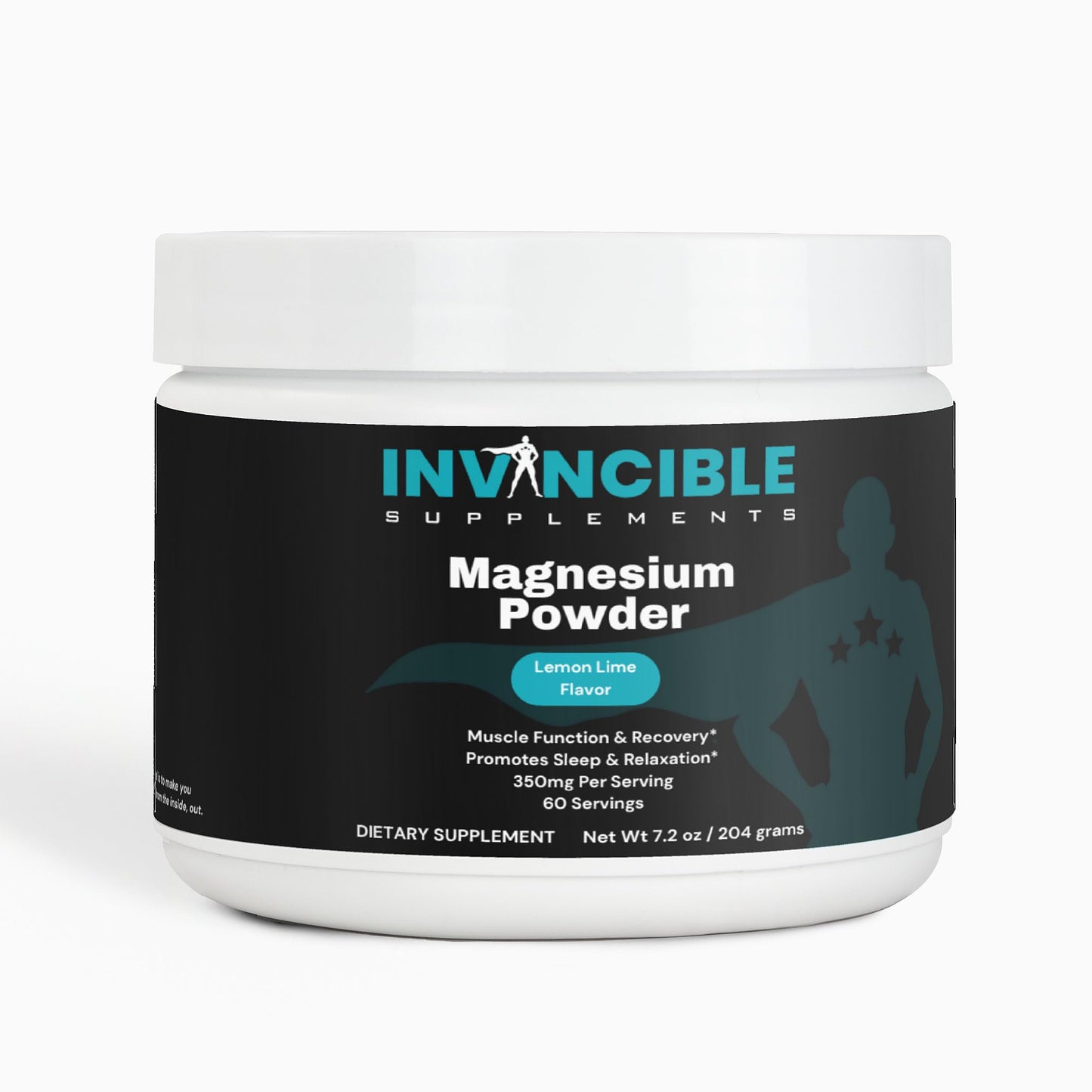 Invincible Supplements Magnesium Citrate Powder 7.2 oz