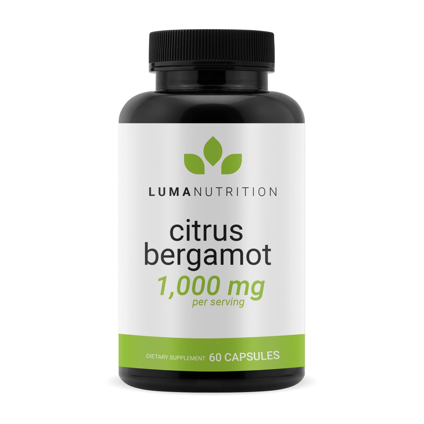 Luma Nutrition Citrus Bergamot 1000mg Per Serving Capsules, 60 Count