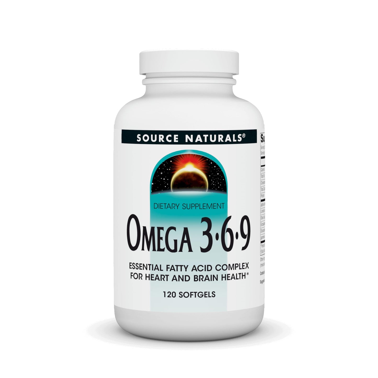 Source Naturals Omega 3-6-9 Essential Fatty Acid Complex for Heart and Brain Health Softgels, 120 Count