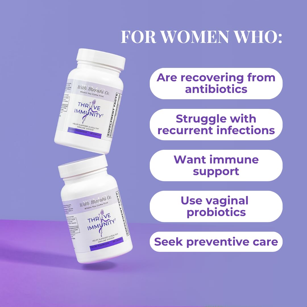 With Meraki Co. Thryve Immunity Women's Immune Support Supplement Capsules 60 Count